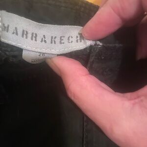 Marrakech Black Utility Cargo Pants Distressed - Size 26